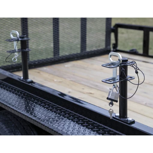 Lockable Trimmer Rack, Single Place with Padlock