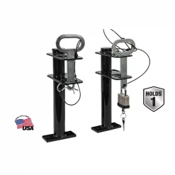 Buyers Products Lockable Trimmer Rack, Single Place with Padlock