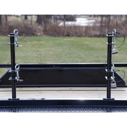 Lockable Trimmer Rack, 2 Place with Padlocks