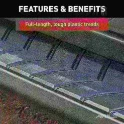 AeroTread 5" x 73" Black Stainless Running Boards (No Brackets)