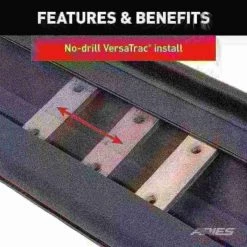 Aries AscentStep 5-1/2" x 75" Black Steel Running Boards (No Brackets) 6 AscentStep 5-1/2" x 75" Black Steel Running Boards (No Brackets)