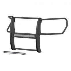 Pro Series Black Steel Grille Guard w/Light Bar, Chevy Silverado 1500