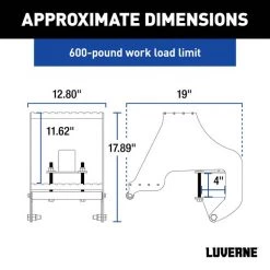 RETRAC HighRise Folding Rear Entry Step (Fits 4" Bumper Beam)