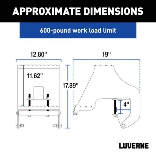 RETRAC HighRise Folding Rear Entry Step (Fits 4" Bumper Beam)