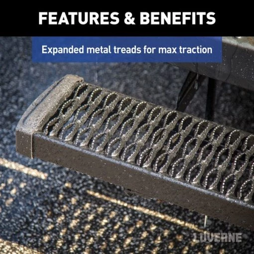 Grip Step 7" x 54" Black Aluminum Rear Step Fleet Kit Ram ProMaster