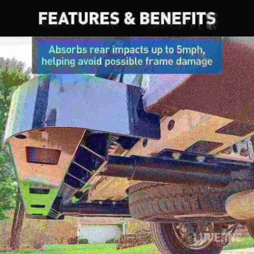 Impact Shock-Absorbing Rear Bumper Step (No Brackets)