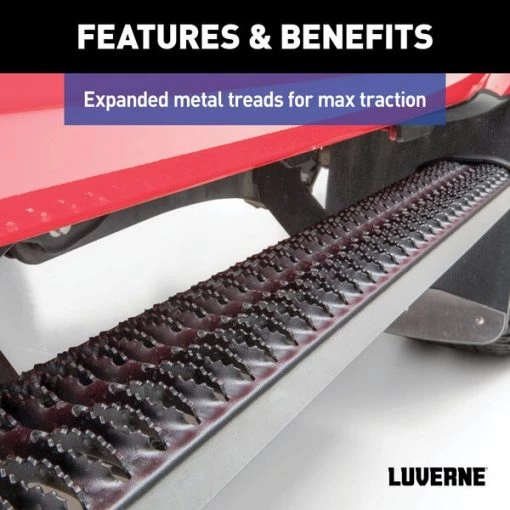 SlimGrip 5" x 78" Black Aluminum Running Boards, Dodge Durango