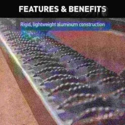 SlimGrip 5" x 88" Black Aluminum Running Boards (No Brackets)