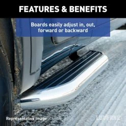 MegaStep 6.5" x 36", 100" Aluminum Running Boards Ram ProMaster