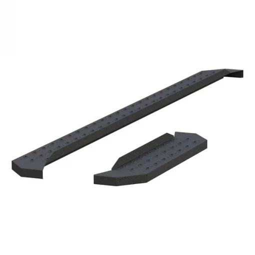 RidgeStep 6-1/2" x 96", 36" Black Steel Running Boards (No Brackets)
