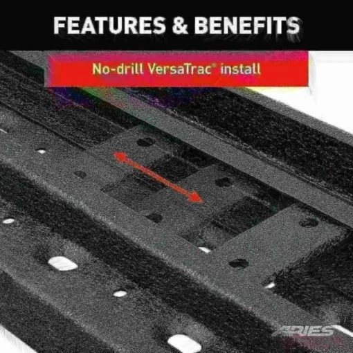 RidgeStep 6-1/2" x 96", 36" Black Steel Running Boards (No Brackets)