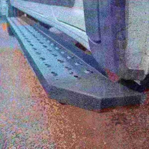 RidgeStep 6-1/2" x 96", 36" Black Steel Running Boards (No Brackets)