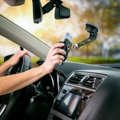 Squeeze Black/Gray Phone Mount Windshield Kit For MagSafe Phones Cases and Wireless Charge