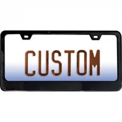 Custom Accessories LICENSE PLATE FRAME BLK