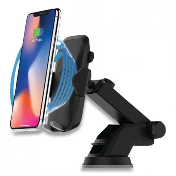 Wireless Charging Auto Dashboard Mount, Qi Wireless Charging, Black