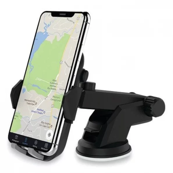 Wireless Charging Auto Dashboard Mount, Qi Wireless Charging, Black