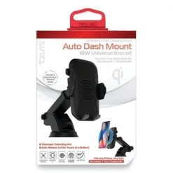 Wireless Charging Auto Dashboard Mount, Qi Wireless Charging, Black