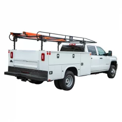 Service Body Ladder Rack, Black, 13.5ft