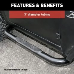 Aries 3" W Polished Stainless Steel Stainless Steel Side Bars 8 3" W Polished Stainless Steel Stainless Steel Side Bars