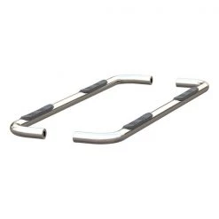 Round Nerf Bars, Polished SS, 3", 204053-2