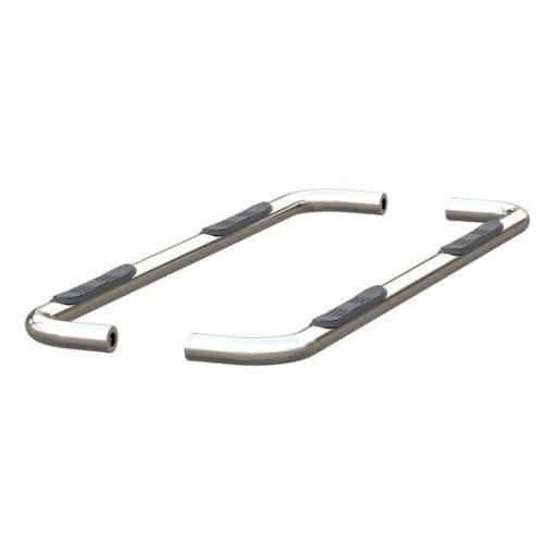 Round Nerf Bars, Polished SS, 3", 204053-2