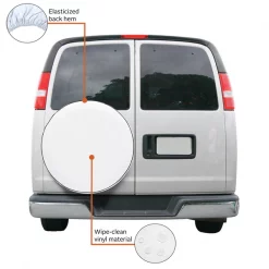 Tire Cover, 24" – 25" Dia, Snow Wht Spare