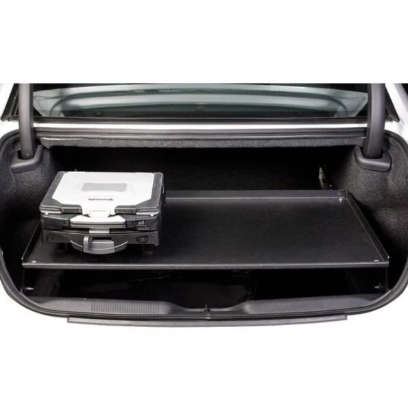 Trunk Shelf, Black, 35-5/8 in. L, Steel