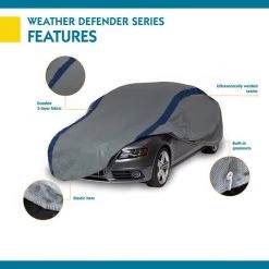 Silver Sedan Cover Weather Defender, 22Ft