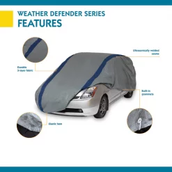 Weather Defender Silver Hatchback Cover