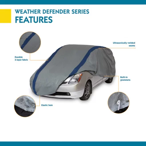 Weather Defender Silver Hatchback Cover