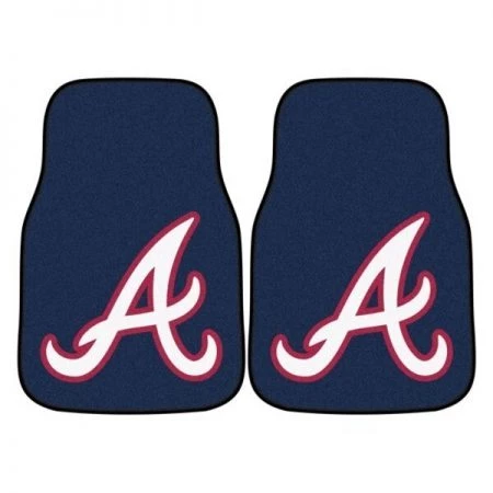 Fanmats Atlanta Braves 2-pc Carpet Car Mat, PK2