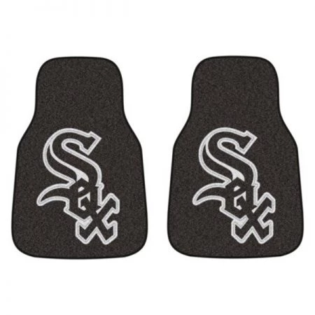 Fanmats CHI White Sox 2-pc Carpet Car Mat, PK2