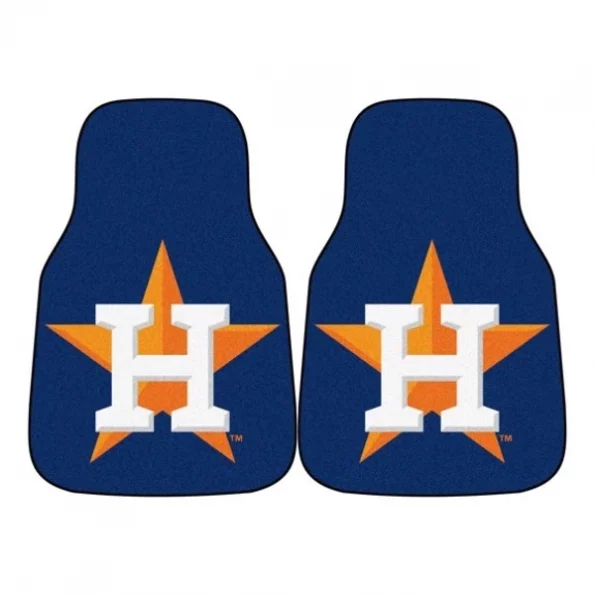 Fanmats Houston Astros 2-pc Carpet Car Mat, PK2 1 Houston Astros 2-pc Carpet Car Mat, PK2