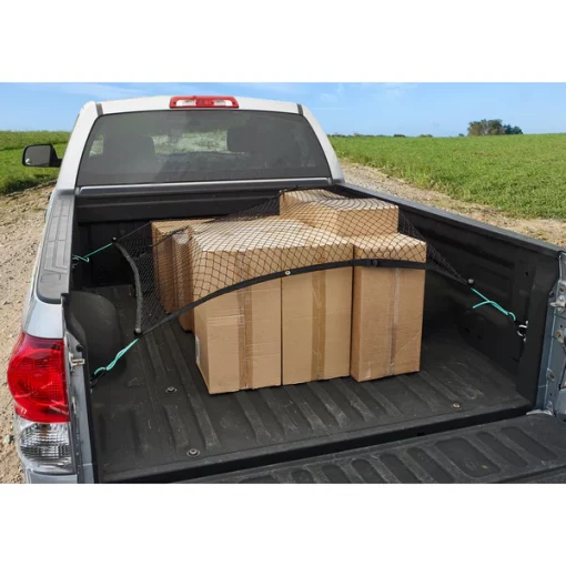 Keeper Truck Cargo Net, Adjustable, Fits Common Truck Beds, 51"X77" 1 Truck Cargo Net, Adjustable, Fits Common Truck Beds, 51"X77"
