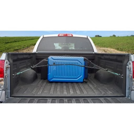 Truck Cargo Net, Adjustable, Fits Common Truck Beds, 51"X77"
