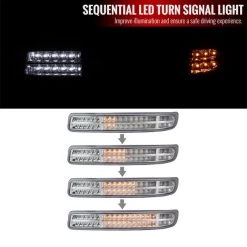 Gmd Sierra Yukon Sequential Bumper Lights 99-05