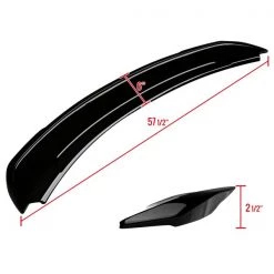 Ford Mustang Glossy Black Rear Wing Spoiler- Glossy Black 15-20