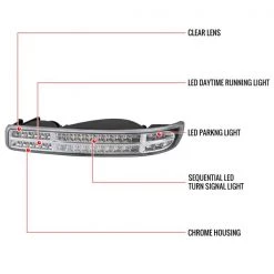 Gmd Sierra Yukon Sequential Bumper Lights 99-05