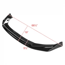 Honda Fit Poly Front Bumper Lip – Glossy Black 14-17