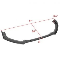 Spec-D Tuning Nissan Altima Sedan 4 Door Front Bumper Lip- Glossy Black 2019-2020 7 Nissan Altima Sedan 4 Door Front Bumper Lip- Glossy Black 2019-2020