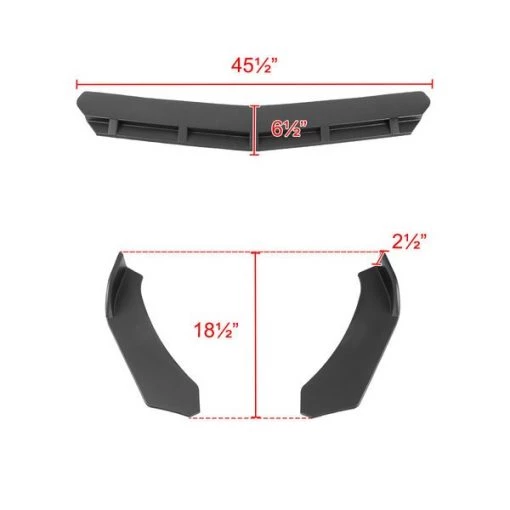 All All All Universal Frontbumper Lip – Matte Black