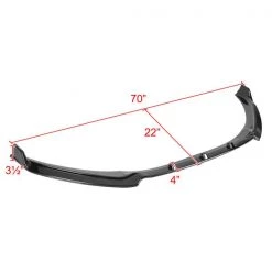 Spec-D Tuning Hyundai Elantra Front Bumper Lip - Glossy Black 2017-2018 3 Hyundai Elantra Front Bumper Lip – Glossy Black 2017-2018