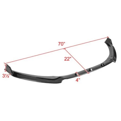 Hyundai Elantra Front Bumper Lip – Glossy Black 2017-2018