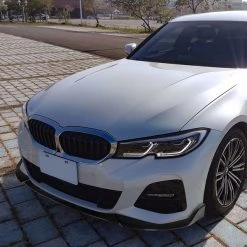 Bmw 3 Series G20 Or G2 Glossy Black Front Bumper Lip 2019-Up