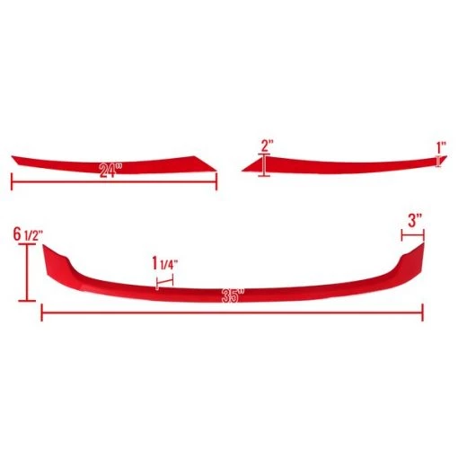 Honda Civic Module Red Trim Grille 16-Up