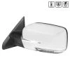Spec-D Tuning Dodge Ram Left Towing Mirror Power Heated- Chrome 13-19