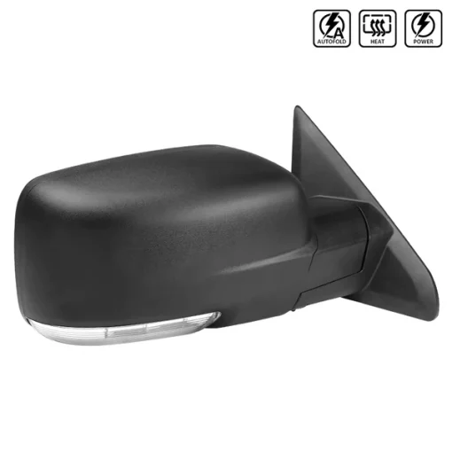 Dodge Ram Right Towing Mirror Power Heated- Black 13-19