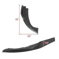 Spec-D Tuning Honda Civic Rear Diffuser -Matte Black 2016-2019 3 Honda Civic Rear Diffuser -Matte Black 2016-2019