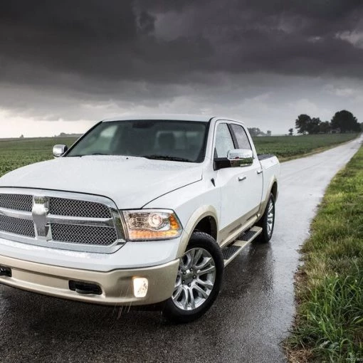 Dodge Ram Left Towing Mirror Power Heated- Chrome 13-19