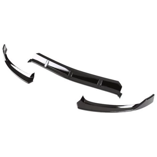 Mercedes Benz W205 Front Bumper Lip – Glossy Black 2015-2018